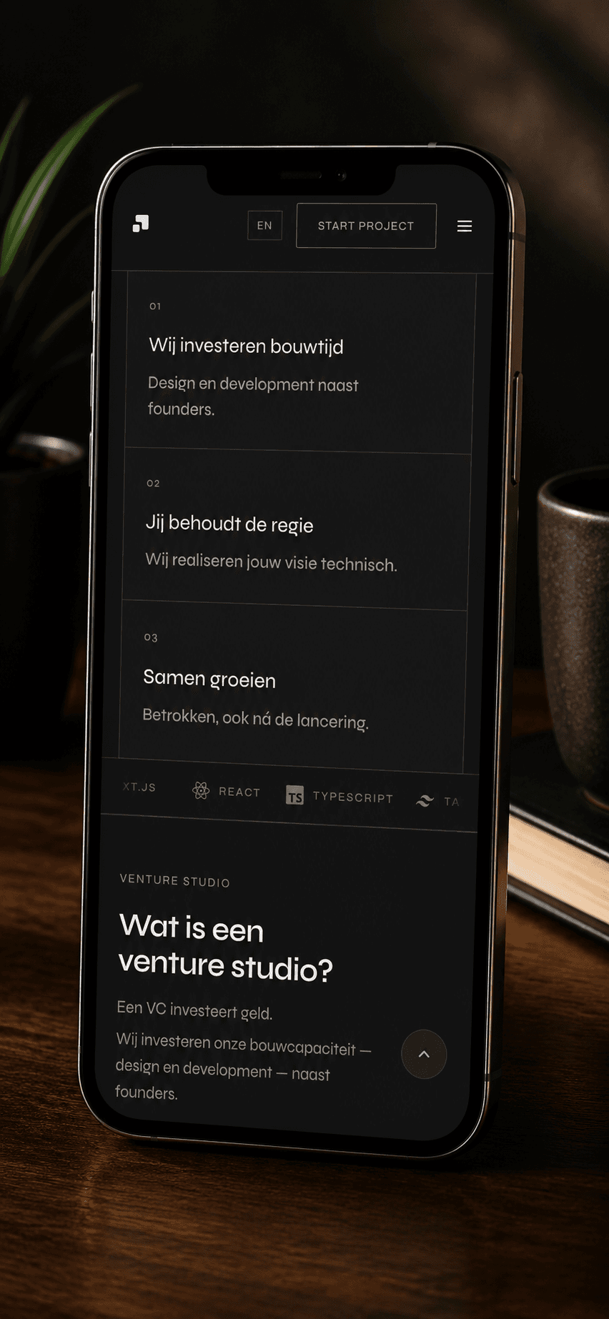 Studio Groei op mobiel