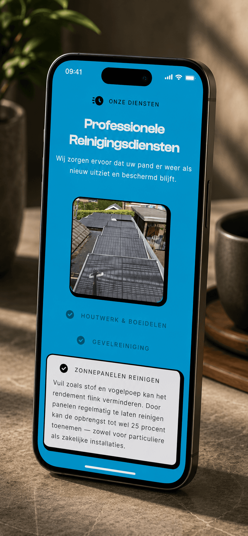Blinkend services on mobile