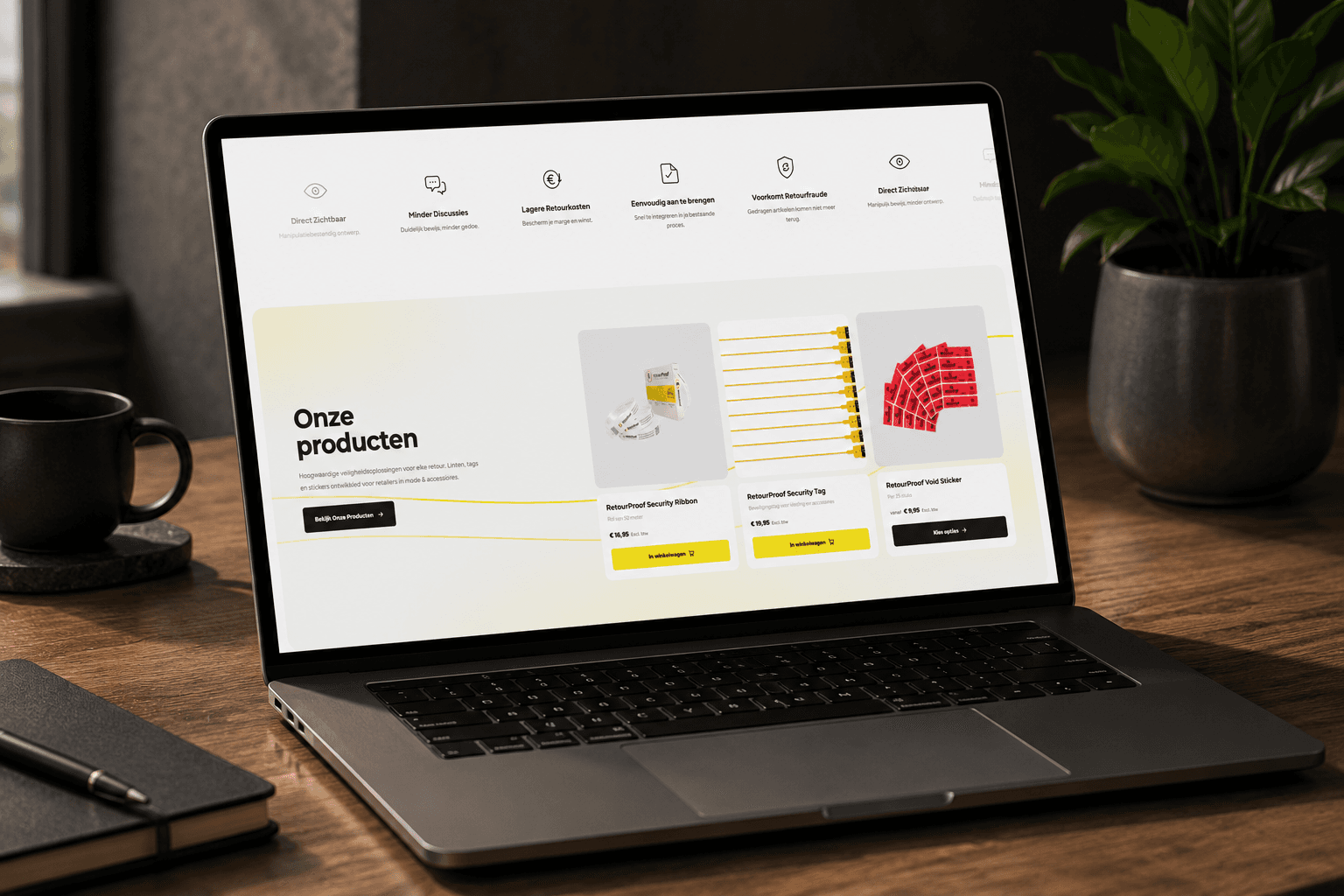 RetourProof products section
